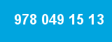 978 049 15 13